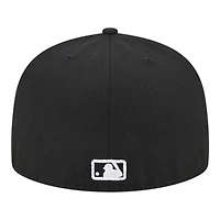 Chicago Cubs Black and White 2016 WS Patch Grey UV New Era 59FIFTY Fitted Hat