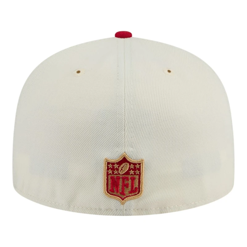 San Francisco 49ers Chrome and Scarlet Red New Era 59FIFTY Fitted Hat
