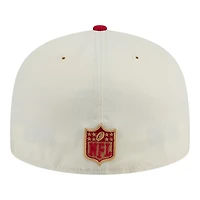 San Francisco 49ers Chrome and Scarlet Red New Era 59FIFTY Fitted Hat