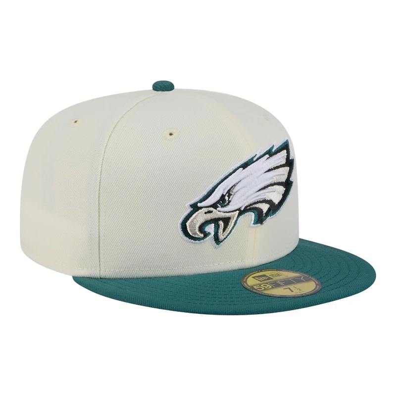 Philadelphia Eagles Chrome and Midnight Green New Era 59FIFTY Fitted Hat