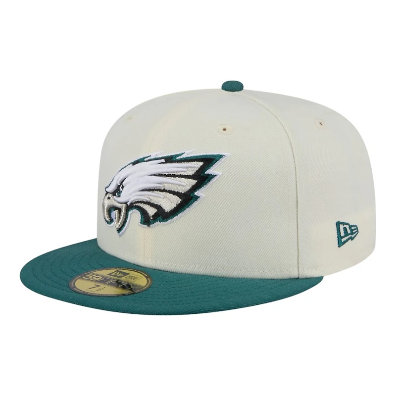 Philadelphia Eagles Chrome and Midnight Green New Era 59FIFTY Fitted Hat