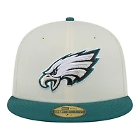 Philadelphia Eagles Chrome and Midnight Green New Era 59FIFTY Fitted Hat