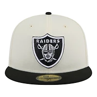 Las Vegas Raiders Chrome and New Era 59FIFTY Fitted Hat