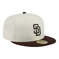 San Diego Padres Chrome and Brown New Era 59FIFTY Fitted Hat