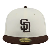 San Diego Padres Chrome and Brown New Era 59FIFTY Fitted Hat