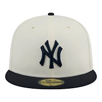 New York Yankees Chrome and Navy Era 59FIFTY Fitted Hat