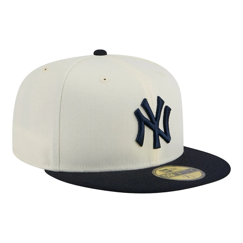 New York Yankees Chrome and Navy Era 59FIFTY Fitted Hat
