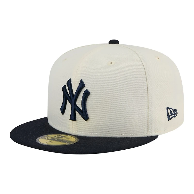New York Yankees Chrome and Navy Era 59FIFTY Fitted Hat