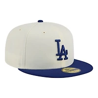 Los Angeles Dodgers Chrome and Royal Blue New Era 59FIFTY Fitted Hat
