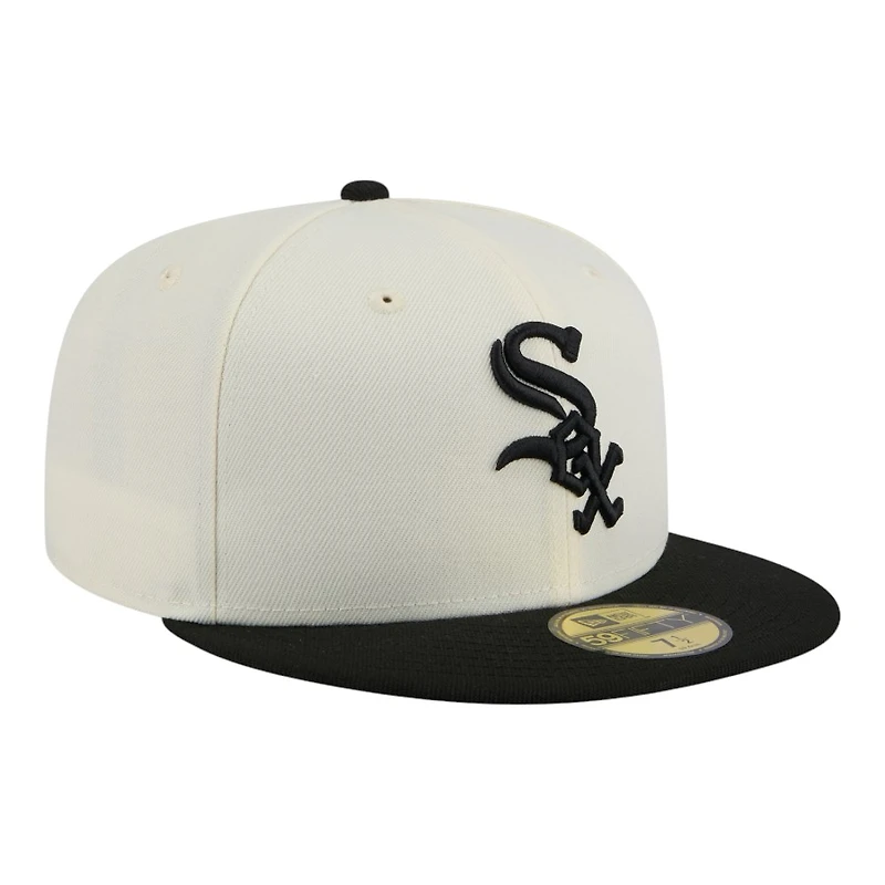 Chicago White Sox Chrome and Black New Era 59FIFTY Fitted Hat