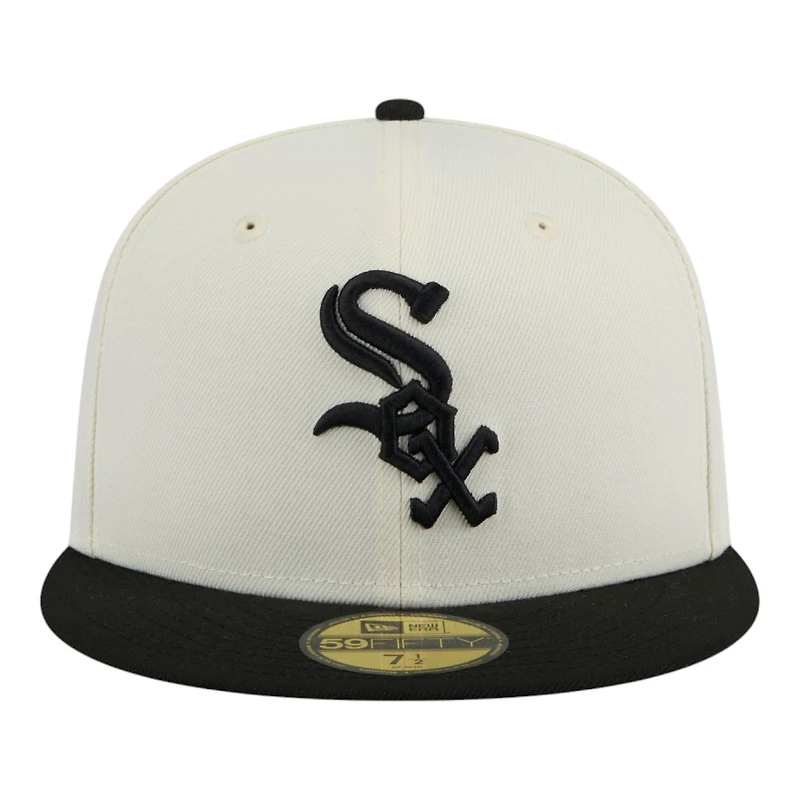 Chicago White Sox Chrome and Black New Era 59FIFTY Fitted Hat