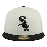 Chicago White Sox Chrome and Black New Era 59FIFTY Fitted Hat
