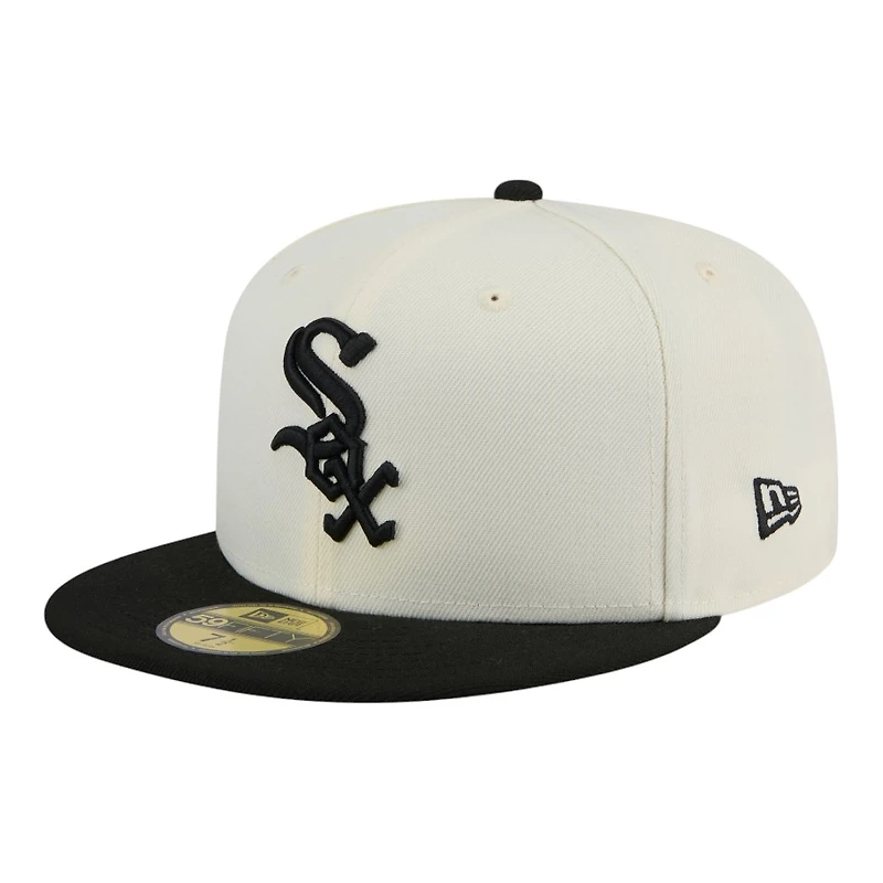 Chicago White Sox Chrome and Black New Era 59FIFTY Fitted Hat