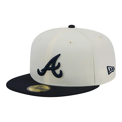Atlanta Braves Chrome and Navy New Era 59FIFTY Fitted Hat