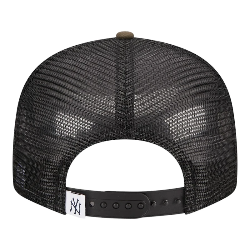 New York Yankees Woodland Camo Trucker New Era 9FIFTY Snapback Hat
