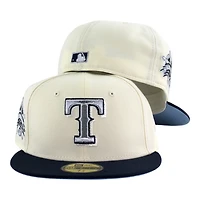 Texas Rangers Chrome and Oceanside Blue 1995 ASG Patch Icy UV New Era 59FIFTY Fitted Hat