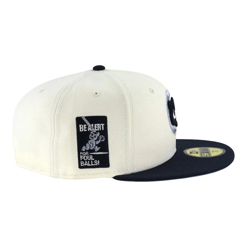 Chicago Cubs Chrome and Oceanside Blue Be Alert Patch Icy UV New Era 59FIFTY Fitted Hat