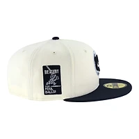 Chicago Cubs Chrome and Oceanside Blue Be Alert Patch Icy UV New Era 59FIFTY Fitted Hat