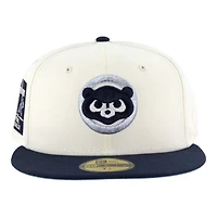 Chicago Cubs Chrome and Oceanside Blue Be Alert Patch Icy UV New Era 59FIFTY Fitted Hat