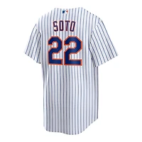 New York Mets Juan Soto Nike White Pinstripe Home Replica Player Jersey