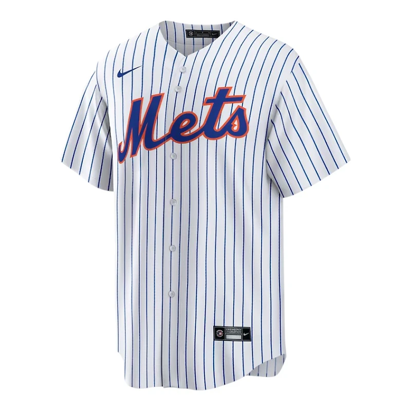 New York Mets Juan Soto Nike White Pinstripe Home Replica Player Jersey