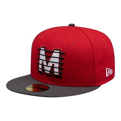 Diablos Rojos Del Mexico Red and Graphite Alternate 2 Liga Mexicana New Era 59FIFTY Fitted Hat