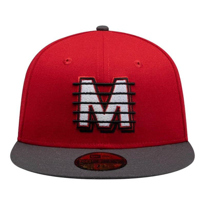 Diablos Rojos Del Mexico Red and Graphite Alternate 2 Liga Mexicana New Era 59FIFTY Fitted Hat