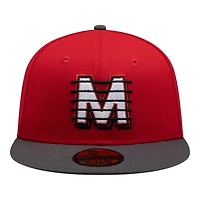 Diablos Rojos Del Mexico Red and Graphite Alternate 2 Liga Mexicana New Era 59FIFTY Fitted Hat