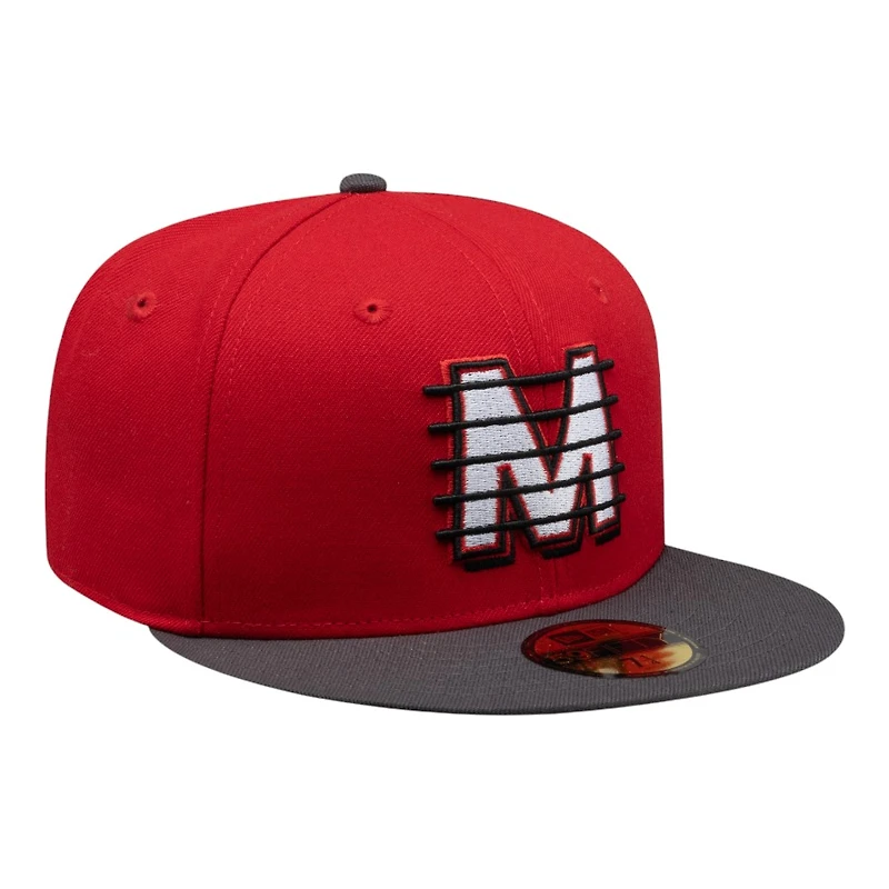 Diablos Rojos Del Mexico Red and Graphite Alternate 2 Liga Mexicana New Era 59FIFTY Fitted Hat