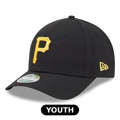Youth Pittsburgh Pirates Black New Era 9FORTY M-Crown Adjustable Hat