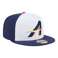 Houston Astros White and Navy 2025 City Connect New Era 59FIFTY Fitted Hat
