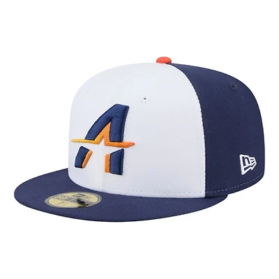 Houston Astros White and Navy 2025 City Connect New Era 59FIFTY Fitted Hat