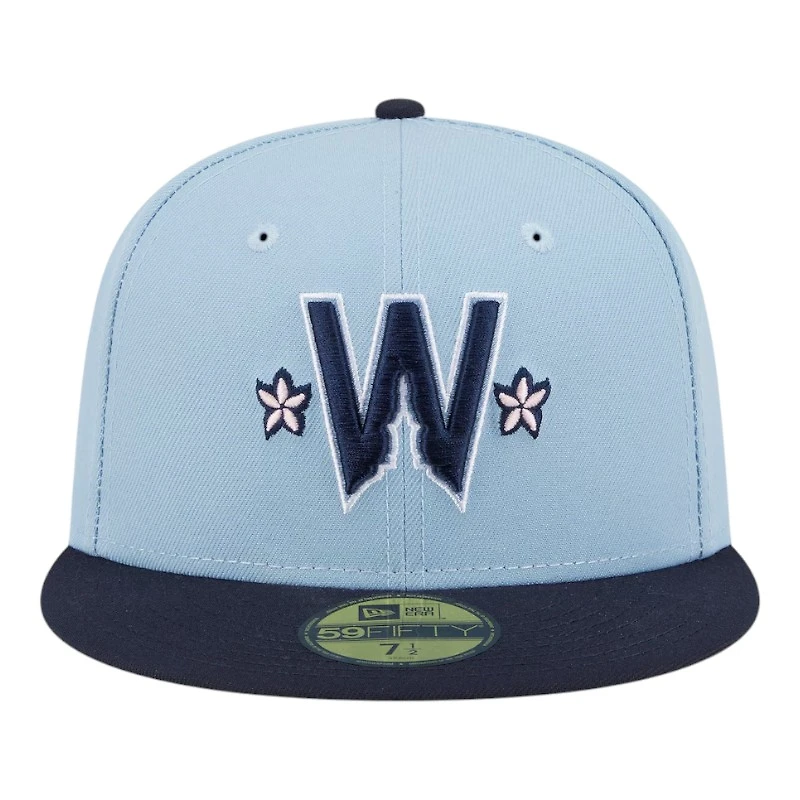 Washington Nationals Light Blue and Navy 2025 City Connect New Era 59FIFTY Fitted Hat