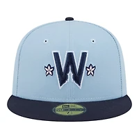 Washington Nationals Light Blue and Navy 2025 City Connect New Era 59FIFTY Fitted Hat