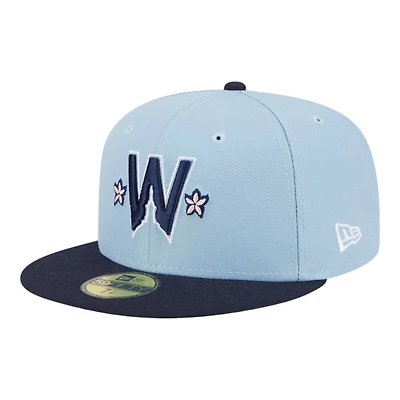 Washington Nationals Light Blue and Navy 2025 City Connect New Era 59FIFTY Fitted Hat