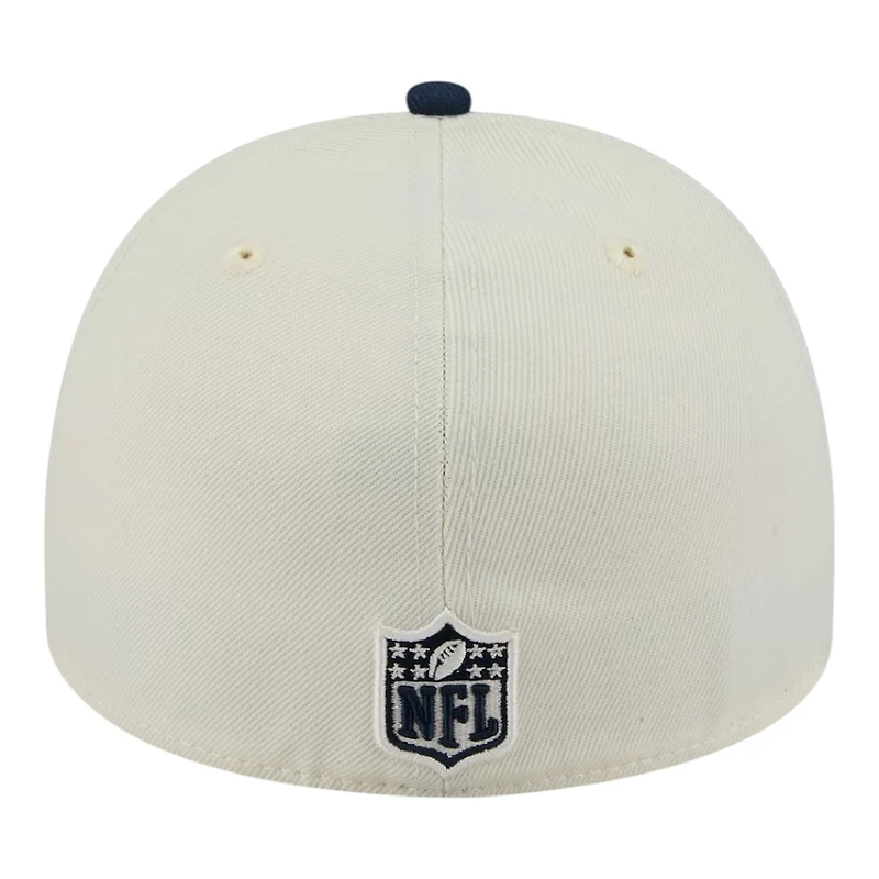 Seattle Seahawks Cream and College Navy 2025 NFL Draft New Era A-Frame 59FIFTY Fitted Hat