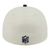 Seattle Seahawks Cream and College Navy 2025 NFL Draft New Era A-Frame 59FIFTY Fitted Hat