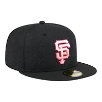 San Francisco Giants Black and Pink Tonal Koi New Era 59FIFTY Fitted Hat