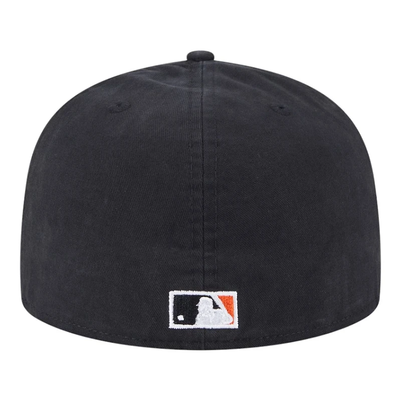 San Francisco Giants Black Denim Chain with Flag New Era 59FIFTY A-Frame Fitted Hat