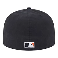 San Francisco Giants Black Denim Chain with Flag New Era 59FIFTY A-Frame Fitted Hat