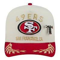 San Francisco 49ers Cream and Red 2025 NFL Draft New Era A-Frame 59FIFTY Fitted Hat