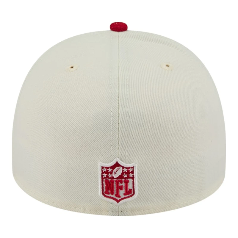 San Francisco 49ers Cream and Red 2025 NFL Draft New Era A-Frame 59FIFTY Fitted Hat
