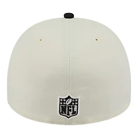 Pittsburgh Steelers Cream and Black 2025 NFL Draft New Era A-Frame 59FIFTY Fitted Hat