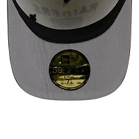Las Vegas Raiders Cream and Black 2025 NFL Draft New Era A-Frame 59FIFTY Fitted Hat