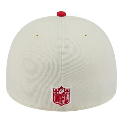 Kansas City Chiefs Cream and Red 2025 NFL Draft New Era A-Frame 59FIFTY Fitted Hat