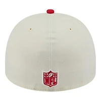 Kansas City Chiefs Cream and Red 2025 NFL Draft New Era A-Frame 59FIFTY Fitted Hat