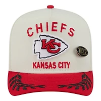 Kansas City Chiefs Cream and Red 2025 NFL Draft New Era A-Frame 59FIFTY Fitted Hat