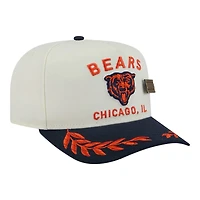 Chicago Bears Cream and Navy 2025 NFL Draft New Era A-Frame 59FIFTY Fitted Hat