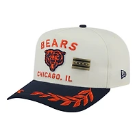 Chicago Bears Cream and Navy 2025 NFL Draft New Era A-Frame 59FIFTY Fitted Hat