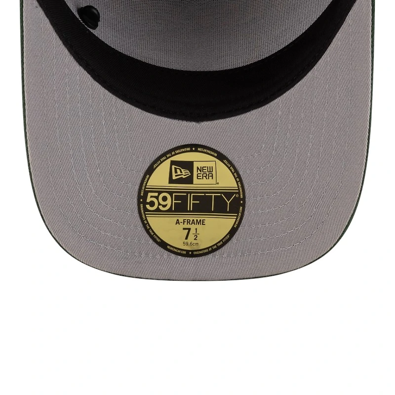 Green Bay Packers Black and 2025 NFL Draft On Stage New Era A-Frame 59FIFTY Fitted Hat